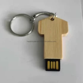USB-Sticks aus Holz mit Lasergravur