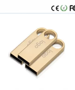 Schlichter Flash-Laufwerk gebürstetes Metall mit Logo