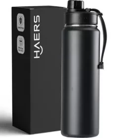 Nachhaltige Edelstahlflasche mit individueller Gravur – Nachhaltige Flasche für Schule und Büro