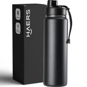 Nachhaltige Edelstahlflasche mit individueller Gravur – Nachhaltige Flasche für Schule und Büro