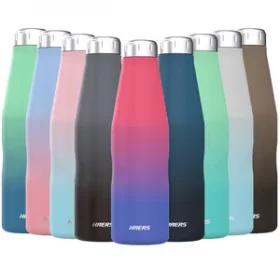 Nachhaltige Edelstahlflasche mit individueller Gravur – Individuelles Werbemittel für Firmenkunden