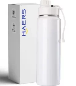 Praktische Edelstahl-Wasserflasche mit Wunschgravur – Ideal für Reisen, Outdoor und Camping