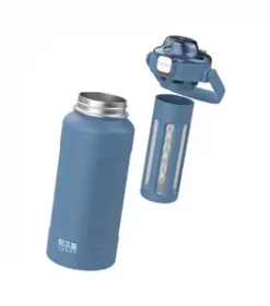 Praktische Edelstahl-Wasserflasche mit Wunschgravur – Ideal für Reisen, Outdoor und Camping