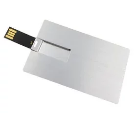 USB-Karte mit großflächiger Gravurfläche – ideal für Messen und Promotions