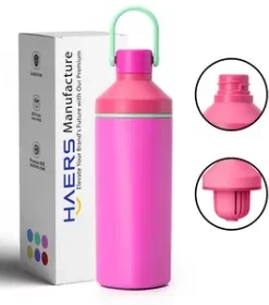 Praktische Edelstahl-Wasserflasche mit Wunschgravur – Ideal für Reisen, Outdoor und Camping