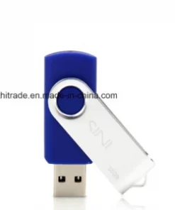 Praktischer USB Speicher mit Gravur mit Drehmechanismus