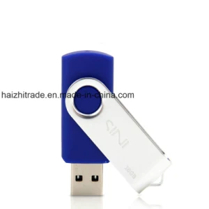 Praktischer USB Speicher mit Gravur mit Drehmechanismus