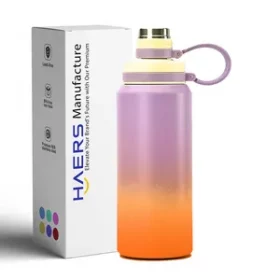 Nachhaltige Edelstahlflasche mit individueller Gravur – Nachhaltige Flasche für Schule und Büro