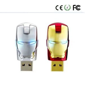 Moderner USB Schlüsselanhänger gebürstetes Metall mit Namensgravur