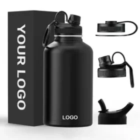 Praktische Edelstahl-Wasserflasche mit Wunschgravur – Kreative Geschenkidee für Weihnachten
