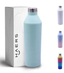 Nachhaltige Edelstahlflasche mit individueller Gravur – Individuelles Werbemittel für Firmenkunden