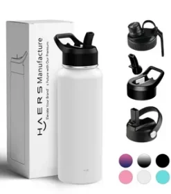 Nachhaltige Edelstahlflasche mit individueller Gravur – Nachhaltige Flasche für Schule und Büro