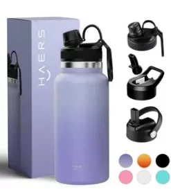 Nachhaltige Edelstahlflasche mit individueller Gravur – Nachhaltige Flasche für Schule und Büro