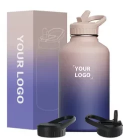 Nachhaltige Edelstahlflasche mit individueller Gravur – Nachhaltige Flasche für Schule und Büro