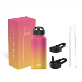 Praktische Edelstahl-Wasserflasche mit Wunschgravur – Kreative Geschenkidee für Weihnachten