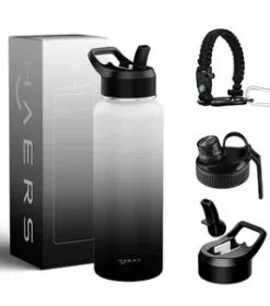 Edelstahl-Wasserflasche mit Logo Gravur – Exklusives Werbegeschenk für Firmen und Events