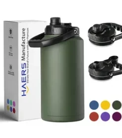 Praktische Edelstahl-Wasserflasche mit Wunschgravur – Ideal für Reisen, Outdoor und Camping