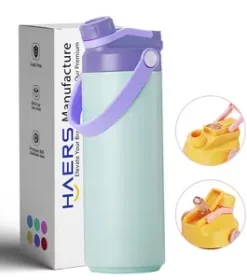 Nachhaltige Edelstahlflasche mit individueller Gravur – Nachhaltige Flasche für Schule und Büro