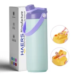 Nachhaltige Edelstahlflasche mit individueller Gravur – Nachhaltige Flasche für Schule und Büro