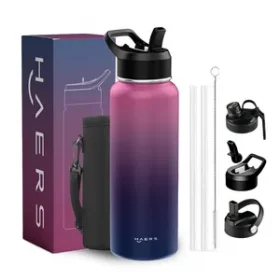 Praktische Edelstahl-Wasserflasche mit Wunschgravur – Kreative Geschenkidee für Weihnachten