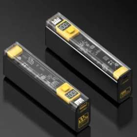 Powerbank mit Logo und Slogan