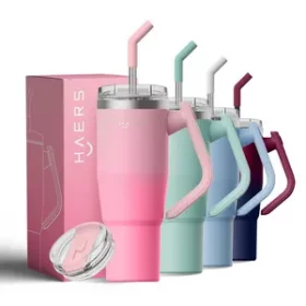 Isolierte Edelstahlbecher mit Wunschgravur: "Made in Germany" für Kaffee, Tee und Cocktails