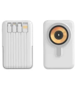 Powerbank mit Logo und Text