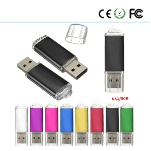 Metallischer USB Speicher Edelstahl-Design mit Gravur