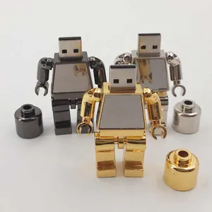 Metallischer Datenstick Edelstahl-Design mit Drehmechanismus