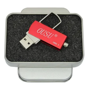 Kreativer USB Schlüsselanhänger Edelstahl-Design mit Schlüsselanhänger