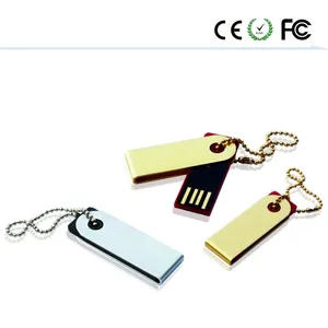 Kompakter USB-Stick gebürstetes Metall für Werbung