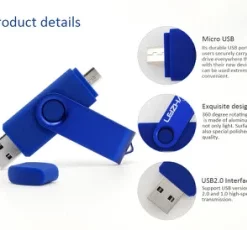 Kompakter Flash-Laufwerk gebürstetes Metall mit Namensgravur