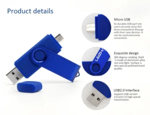 Kompakter Flash-Laufwerk gebürstetes Metall mit Namensgravur