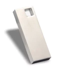 Kleiner USB Schlüsselanhänger gebürstetes Metall mit Drehmechanismus