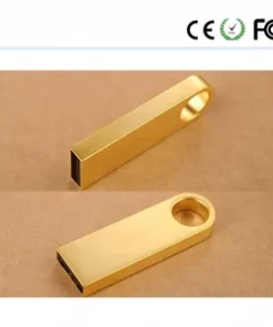 Kleiner Speicherstick gebürstetes Metall mit Logo