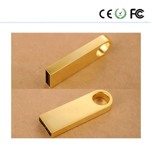 Kleiner Speicherstick gebürstetes Metall mit Logo