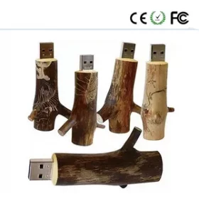 USB-Sticks aus Holz mit Namen graviert