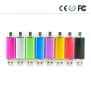 Kleiner Flash-Laufwerk Aluminiumgehäuse mit Schlüsselanhänger