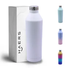Praktische Edelstahl-Wasserflasche mit Wunschgravur – Kreative Geschenkidee für Weihnachten