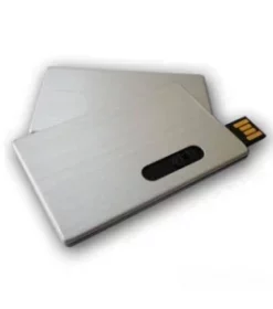 USB-Kreditkarte mit Firmenlogo und edler Gravur – ideal als Kundengeschenk