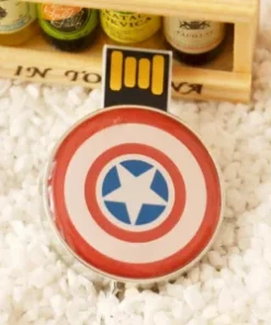 Exklusiver USB Schlüsselanhänger Edelstahl-Design mit Drehmechanismus