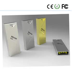 Eleganter Datenstick Aluminiumgehäuse mit Schlüsselanhänger
