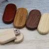 USB-Sticks aus Holz mit Ihrer Firmenadresse und Logo als praktisches Werbegeschenk