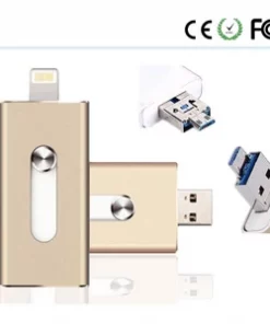 Edler USB Schlüsselanhänger Edelstahl-Design mit Wunschtext