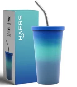 Doppelwandiger Thermobecher mit Logo als ideales Give-away für Marketingkampagnen