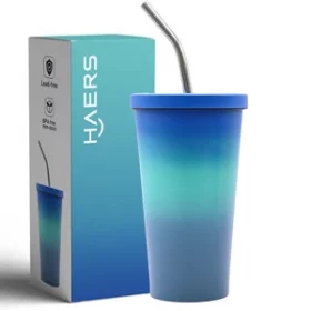 Doppelwandiger Thermobecher mit Logo als ideales Give-away für Marketingkampagnen