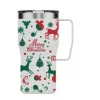 Eleganter Thermobecher aus Edelstahl mit dem Firmenlogo als exklusives Mitarbeitergeschenk