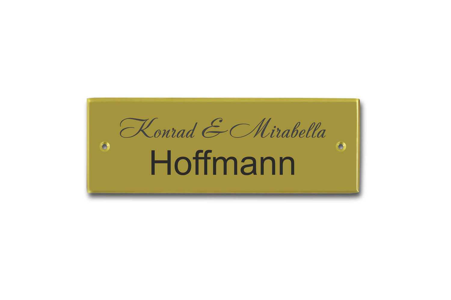 Briefkastenschild 90x30 mm