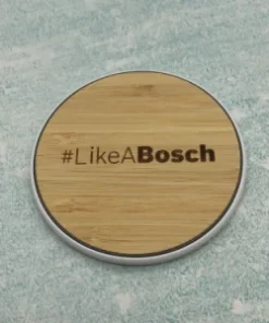 Kabelloses Ladegerät mit individueller Gravur für Firmen