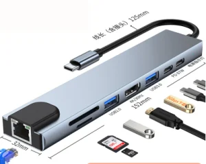 USB-C Hub mit Ihrem Logo, Option 11
